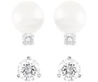 Swarovski Swarovski All Day Pierced Earrings Set White Rhodium-plated