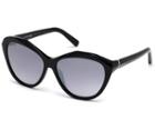 Swarovski Swarovski Sunglasses, Black Sk0136 01c