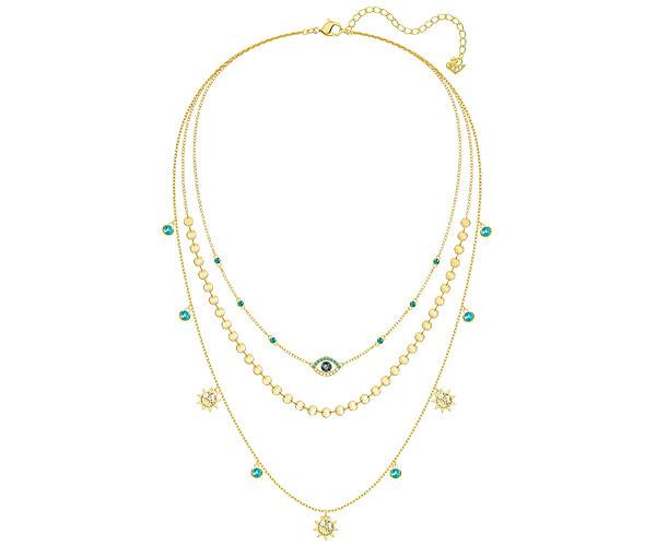 Swarovski Swarovski Last Summer Layered Necklace, Multi-colored, Gold Plating Light Multi Gold-plated