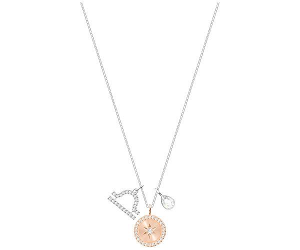 Swarovski Swarovski Zodiac Pendant, Libra, White, Rhodium Plating White Rhodium-plated