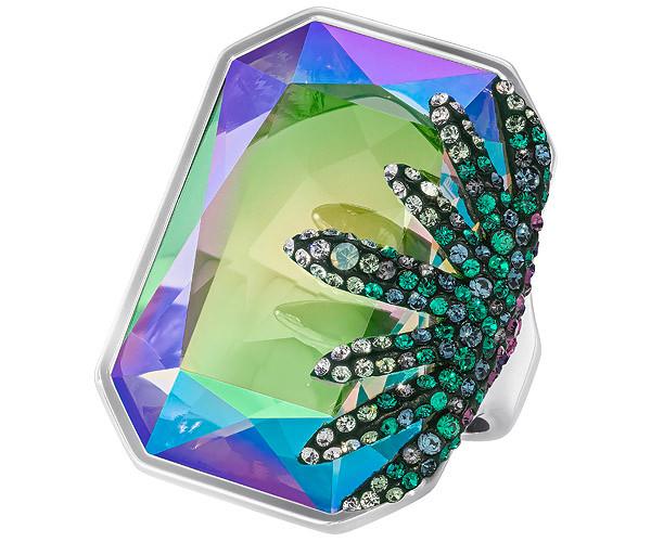 Swarovski Swarovski Gisele Ring, Green Light Multi Rhodium-plated