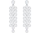 Swarovski Swarovski Lake Pear Chandelier Pierced Earrings, White, Rhodium Plating White Rhodium-plated