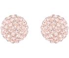 Swarovski Swarovski Blow Pierced Earrings Pink Rose Gold-plated