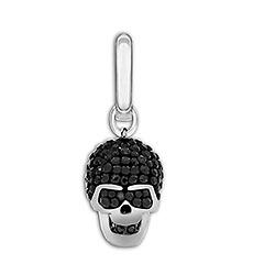 Swarovski Black Skull Charm