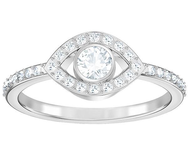 Swarovski Swarovski Luckily Evil Eye Ring, White, Rhodium Plating White Rhodium-plated