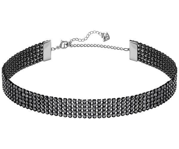Swarovski Swarovski Fit Necklace, Black, Ruthenium Plating Teal Rhodium-plated