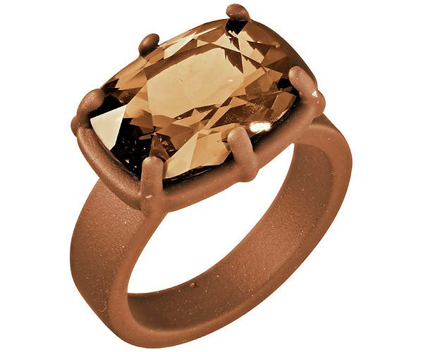 Swarovski Swarovski Atelier Swarovski By Rosie Assoulin, Jewel-y Mchue-y Ring Brown Rhodium-plated