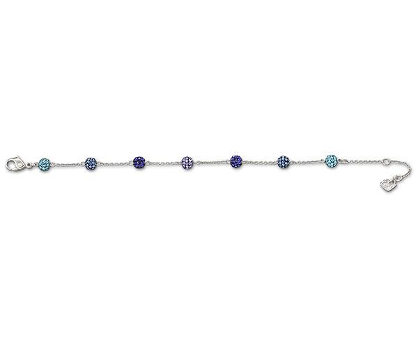 Swarovski Swarovski Blow Bracelet, Multi-colored, Rhodium Plating Dark Multi Rhodium-plated