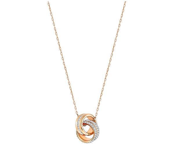 Swarovski Swarovski Further Pendant, Small, White, Rose Gold Plating White Rose Gold-plated