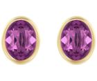 Swarovski Swarovski Laser Pierced Earrings Purple Gold-plated