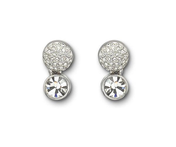 Swarovski Swarovski Embrace Clip Earrings White Rhodium-plated
