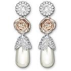 Swarovski R&j Pearls Pierced Earrings