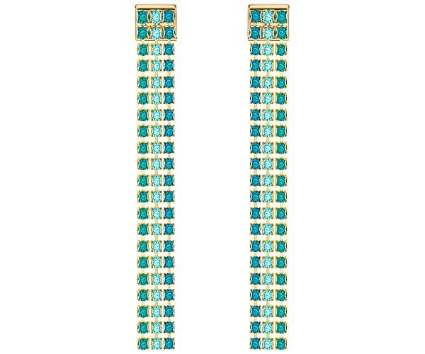 Swarovski Swarovski Fit Pierced Earrings, Multi-colored, Gold Plating Light Multi Gold-plated