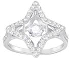 Swarovski Swarovski Sparkling Dance Star Ring, White, Rhodium Plating White Rhodium-plated
