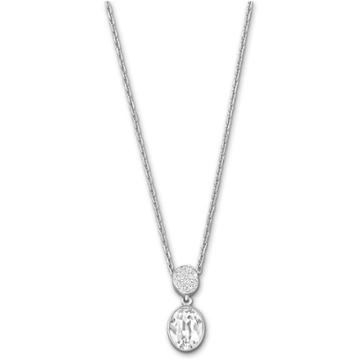 Swarovski Vanita Pendant, White, Rhodium Plating