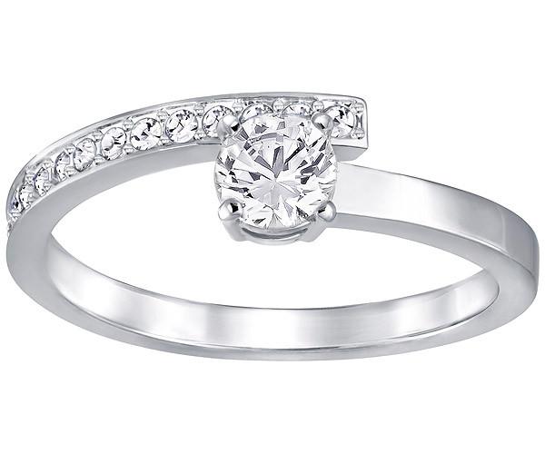 Swarovski Swarovski Fresh Ring, Small, White, Rhodium Plating White Rhodium-plated
