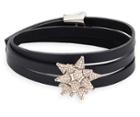 Swarovski Swarovski Kalix Wrap Soft Bracelet, Palladium Plating Pink Rhodium-plated