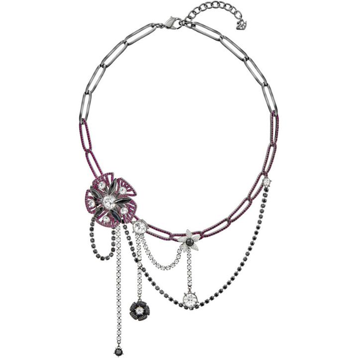 Swarovski Magician Necklace, Multi-colored, Ruthenium Plating