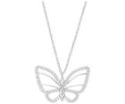 Swarovski Swarovski Cinderella Butterfly Pendant White Rhodium-plated