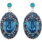 Swarovski Blue Pierced Earrings