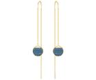 Swarovski Swarovski Ginger Pierced Earrings, Blue Teal Gold-plated