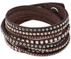 Swarovski Swarovski Slake Brown Deluxe Bracelet Dark Multi Gold-plated