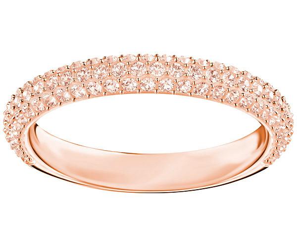 Swarovski Swarovski Stone Mini Ring, Pink, Rose Gold Plating Pink Rose Gold-plated