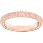 Swarovski Stone Mini Ring, Pink, Rose Gold Plating
