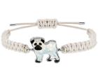 Swarovski Swarovski Pets Mops Bracelet, White, Rhodium Plating White Rhodium-plated