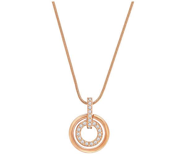 Swarovski Swarovski Circle Pendant White Rose Gold-plated