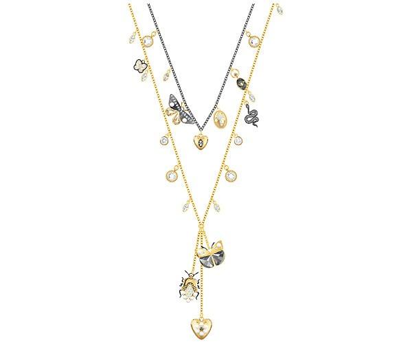Swarovski Swarovski Magnetic Necklace, Multi-colored, Mixed Plating Dark Multi