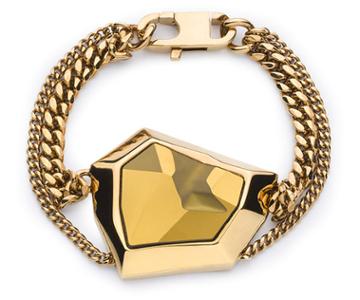 Swarovski Swarovski Atelier Swarovski By Jean Paul Gaultier, Reverse Small Bracelet Brown Gold-plated