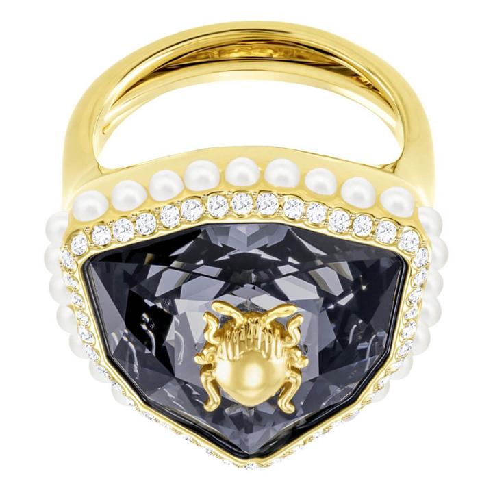 Swarovski Magnetic Cocktail Ring, Multi-colored, Gold Plating
