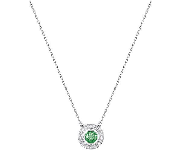 Swarovski Swarovski Forever Birthstone Necklace, October Green Rhodium-plated