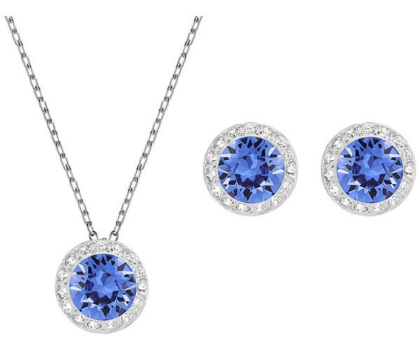 Swarovski Swarovski Angelic Set Blue Rhodium-plated
