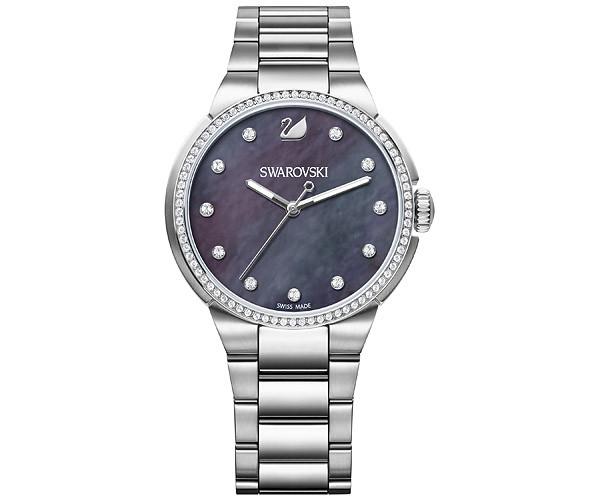 Swarovski Swarovski City Grey Bracelet Watch White Stainless Steel