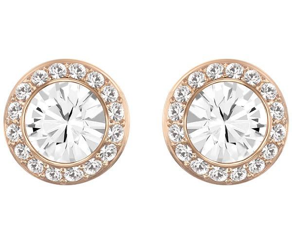 Swarovski Swarovski Angelic Pierced Earrings, White, Rose Gold Plating White Rose Gold-plated