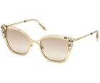 Swarovski Swarovski Nile Cat Eye Sunglasses, Sk163-p 32g, Light Gold