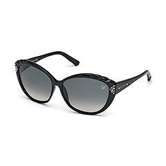 Swarovski Da-yu Black Sunglasses - Asian Fit