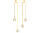 Swarovski Swarovski Lisabel Pierced Earrings, White, Gold Plating White Gold-plated