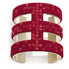 Swarovski Viktor And Rolf Velvet Rock Triple Cuff