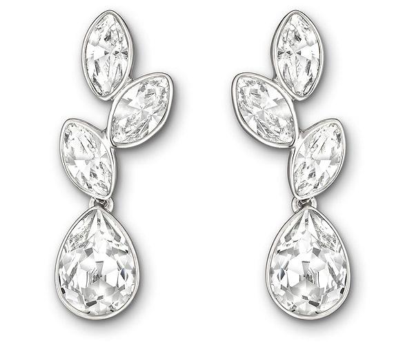 Swarovski Swarovski Tranquility Pierced Earrings White Rhodium-plated