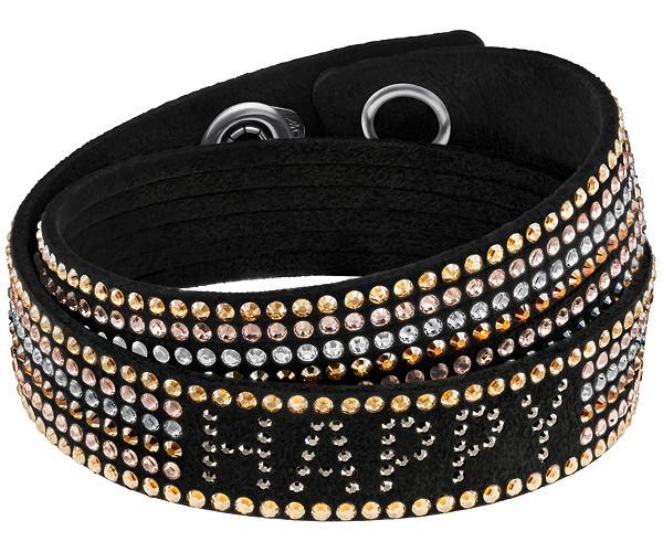 Swarovski Swarovski Slake Xpress Happy Bracelet, Multi-colored Dark Multi Gold-plated