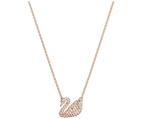 Swarovski Swarovski Iconic Swan Pendant, White, Rose Gold Plating Pink Rose Gold-plated