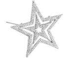 Swarovski Swarovski A Star Is Born Brooch, Palladium Plating Gray Rhodium-plated