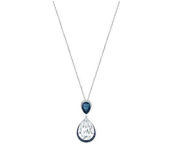 Swarovski Swarovski Feel Pendant Teal Rhodium-plated