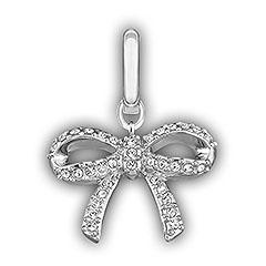 Swarovski Bow Charm