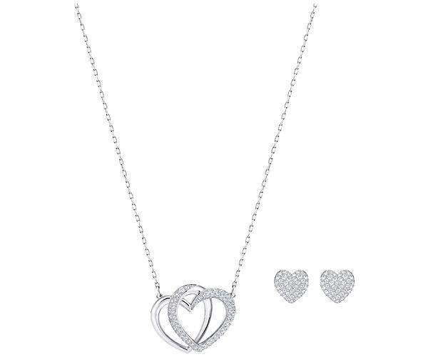 Swarovski Swarovski Dear Set, White, Rhodium Plating White Rhodium-plated