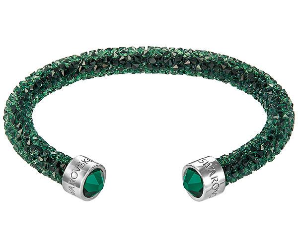 Swarovski Swarovski Crystaldust Cuff, Green Green Stainless Steel