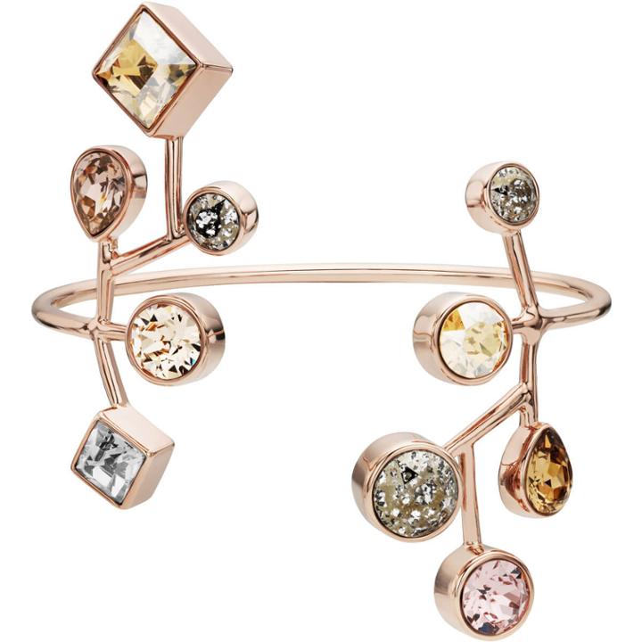 Swarovski Peter Pilotto Arbol Cuff, Multi-colored, Rose Gold Plating